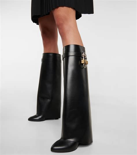 givenchy shark lock flat boots|second hand Givenchy shark boots.